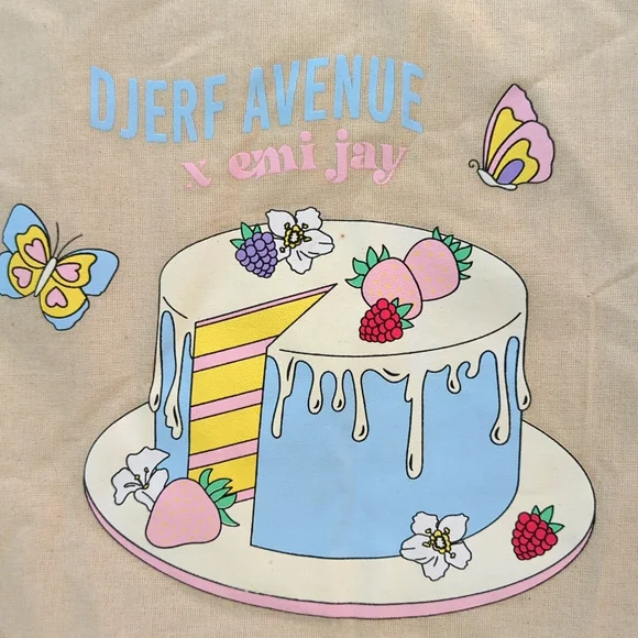 🦋NWOT DJERF AVENUE Tote - Picture 3 of 9